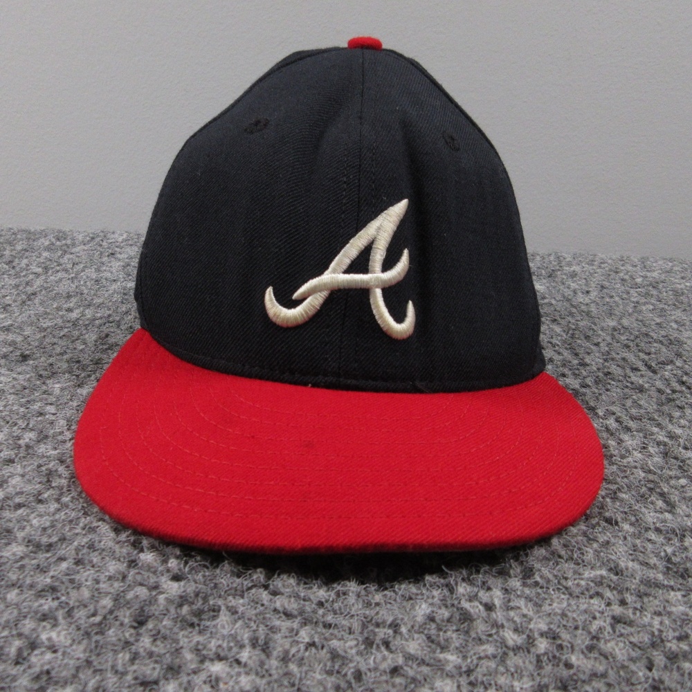 VINTAGE Atlanta Braves Hat Cap Fitted Mens 7 1/4 MLB Baseball New Era 90s